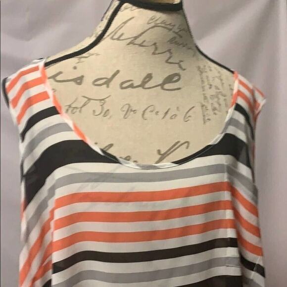 TORRID STRIPED ARMLESS BLOUSE SIZE 5 - Picture 2 of 5